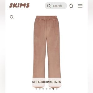 SKIMS velour pants - sienna